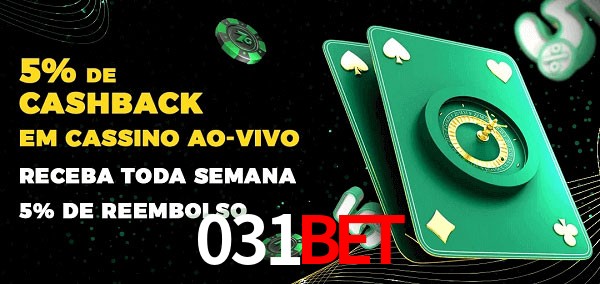 Promoções do cassino ao Vivo 031bet